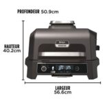 Barbacoa y ahumador eléctrico Ninja Woodfire OG850EU de 1700 W, gris y plateado. - Imagen 6