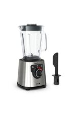 Batidora Moulinex PerfectMix+ LM871D10 de 1200 W, color negro y metal.