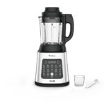 Batidora Moulinex Perfectmix Cook LM835D10 de 1400 W, color plata y negro.