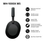 Auriculares inalámbricos con cancelación de ruido Sony WH1000XM5 negros - Imagen 5