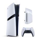 Consola Sony PS5 Pro (blanca y negra) + Unidad de disco Blu-ray 4K Ultra HD extraíble para PS5 Slim y PS5 Pro