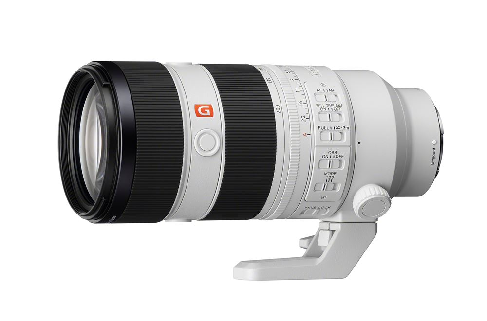 Objectif-hybride-Sony-FE-70-200mm-f-2-8-GM-II-blanc Objetivo híbrido blanco Sony FE 70-200mm f/2.8 GM II - Imagen 1
